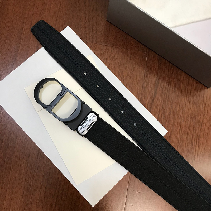 Dior CD Belt Embossed Calfskin Black