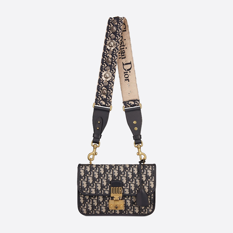 Dioraddict Bag Oblique Motif Canvas Blue
