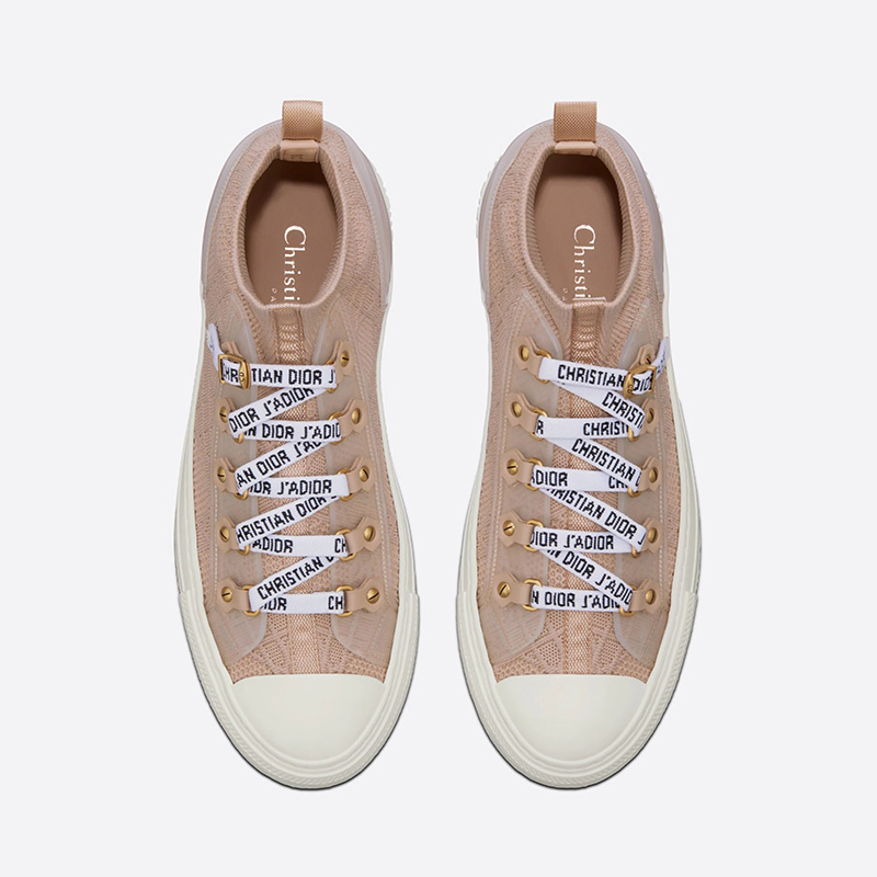 Walk'n'Dior Sneakers Women Cannage Technical Mesh Apricot