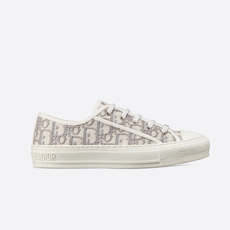 Walk'n'Dior Sneakers Women Oblique Motif Canvas Grey